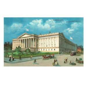  US Treasury, Washington D.C. Premium Giclee Poster Print 