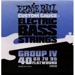 Ernie Ball Electric Bass Guitar   Flat Wound Group IV, .040   .095 