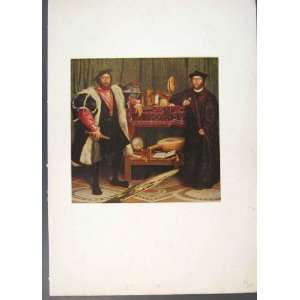    Ambassadors Famous Painting By Hans Holbein Younger