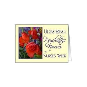 Nurses Week Roses/Honoring Psychiatric Nurses Card Health 