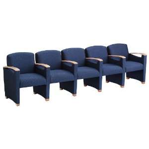  Fabric Five Seater with Center Arms Avon Navy Fabric 