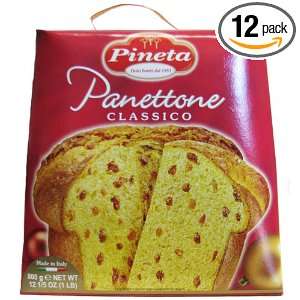 Pineta Panettone Classico Italian Christmas Cake 800 gram Case of 12 
