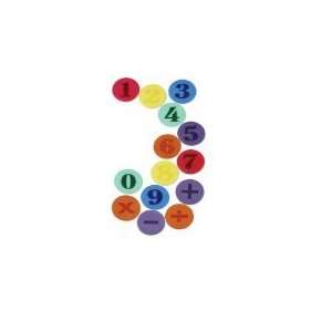    Set of 2   Poly Numbered Math Spots St/6