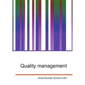  Quality management Ronald Cohn Jesse Russell Books