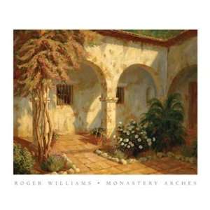  Monastery Arches by Roger Williams 17x13 Sports 