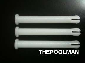 Set of Three Plastic Pins Used on Pool Vacuum Handles  
