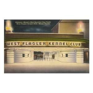  West Flagler Kennel Club, Miami, Florida Premium Poster 