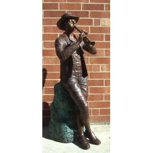   Galleries SRB46038L Man with Flute Fountain Bronze: Home & Kitchen