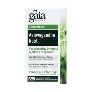  Ashwagandha Root 60 Liq Vegcap   Gaia Herbs Health 