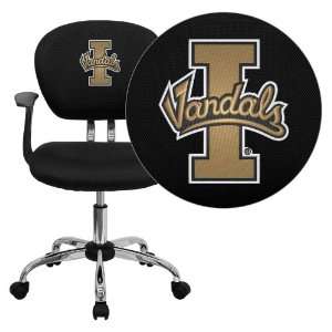  Idaho Vandals Embroidered Black Mesh Task Chair with Arms 
