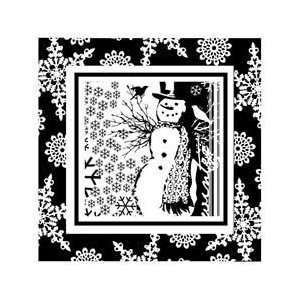  Snowman Frame Mini Clear Rubber Stamp (60 30025 