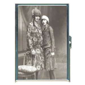 1920s 2 Cute French Flappers ID Holder, Cigarette Case or Wallet MADE 