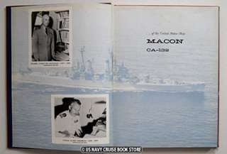 USS MACON CA 132 PRESIDENTIAL CRUISE BOOK 1959 1960  