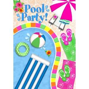 Pool Party Mini Flag