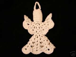 This is a HANDCRAFTED CROCHET ANGEL CHRISTMAS ORNAMENT. It is in like 