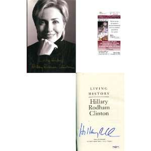  Hillary Clinton Autographed Living History Book (James 