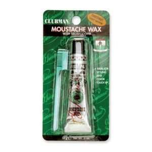  Clubman Moustache Wax With Brush/Comb   Chestnut Health 