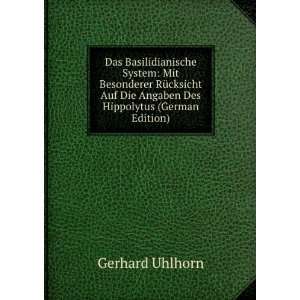   Die Angaben Des Hippolytus (German Edition) Gerhard Uhlhorn Books
