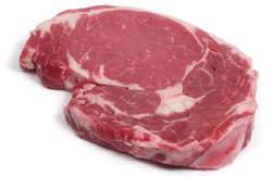 Grass fed Beef   4 Rib Eye Steaks   Boneless   approx. 2.75 lbs total 