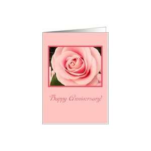 wedding anniversary card, pink rose Card Health 