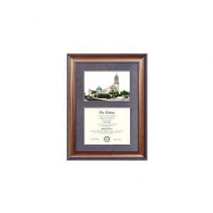  San Diego Toreros Suede Mat Diploma Frame with Lithograph 