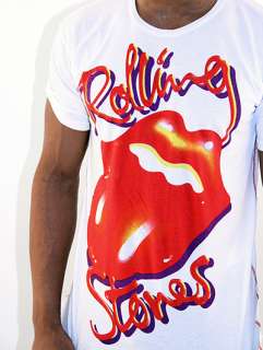 House Of The Gods Rolling Stones Neon Tongue T Shirt  