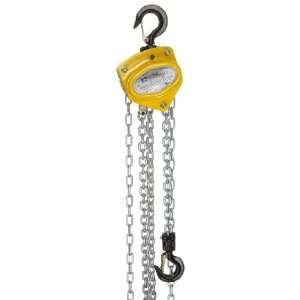 OZ Lifting Hand Chain Hoist, Overload Protection, Hook Mount, 1/2 Ton 