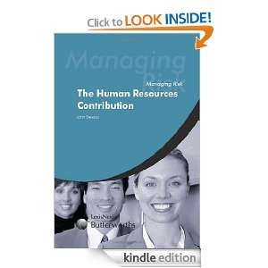 Managing Risk The Human Resources Contribution John Stevens  
