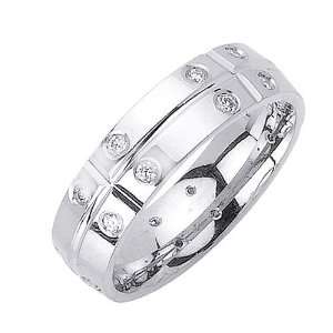    0.40ct Platinum Unique Diamond Wedding Ring (GH, VS) Jewelry