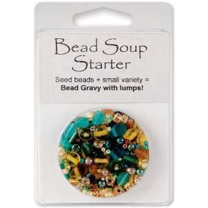  Bead Soup Starter Summer Greens Amber/Green: Arts, Crafts 