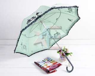 New lady Piano Anti UV Rain Sun Parasol Stick Umbrella  