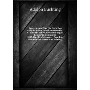   Bearbeitet (German Edition) (9785875104749) Adolph BÃ¼chting Books