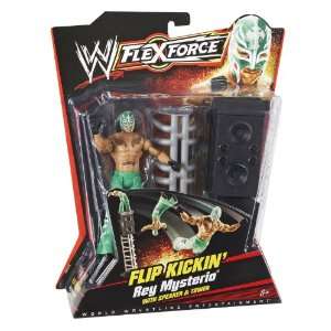  WWE Flexforce Flip Kickin Rey Mysterio Action Figure with 