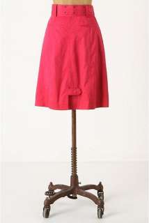 NWT $118 Anthropologie Tracy Reese Eureka Cargo Skirt RED with Belt 