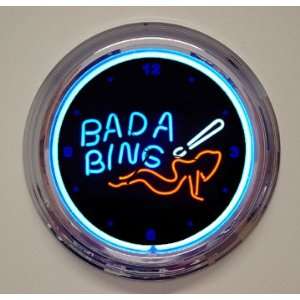  15 Bada Bing Neon Clock