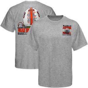 NCAA Auburn Tigers 2012 Football Schedule Gear Up T Shirt   Ash 