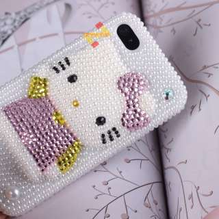 Bling 3D Hello Kitty Case Cover for iPhone 4 back case cover  