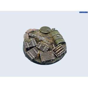  Battle Bases Trench Bases, Round 40mm (2) Toys & Games