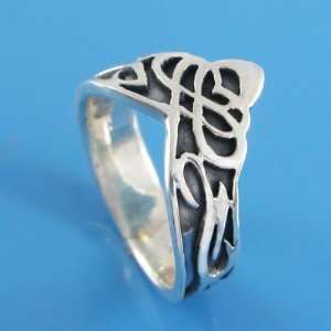  6.52 grams 925 Sterling Silver Crown Ring size 10 FREE 