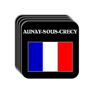  France   AUNAY SOUS CRECY Set of 4 Mini Mousepad 