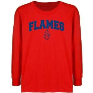  UIC Flames Youth Red Logo Arch T shirt : Sports & Outdoors