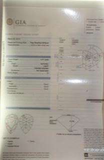 71ct loose pear diamond GIA Certified I2 pink  