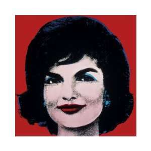  Jackie, c.1964 (On Red) Giclee Poster Print by Andy Warhol 