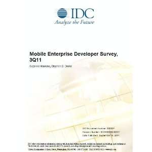 Mobile Enterprise Developer Survey, 3Q11 Suzanne Hopkins 