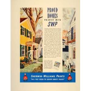  1937 Ad Sherwin Williams House Paint SWP Carl Broemel 