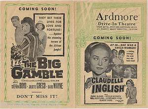 1960s Ardmore Drive In Theatre Flyer Claudelle Inglish  