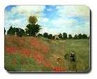 claude monet red poppies argenteuil mousepad computer expedited 