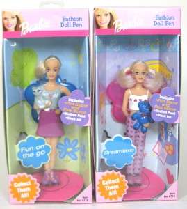 Barbie   Fashion Doll Pens   4 Different   2001   MIB  