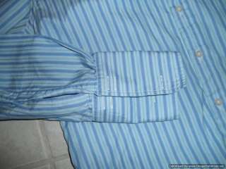 Charles Tyrwhitt Mens Dress Shirt 17   35 Blue Button Down French 