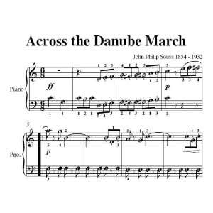   Danube March Sousa Easy Piano Sheet Music John Philip Sousa Books